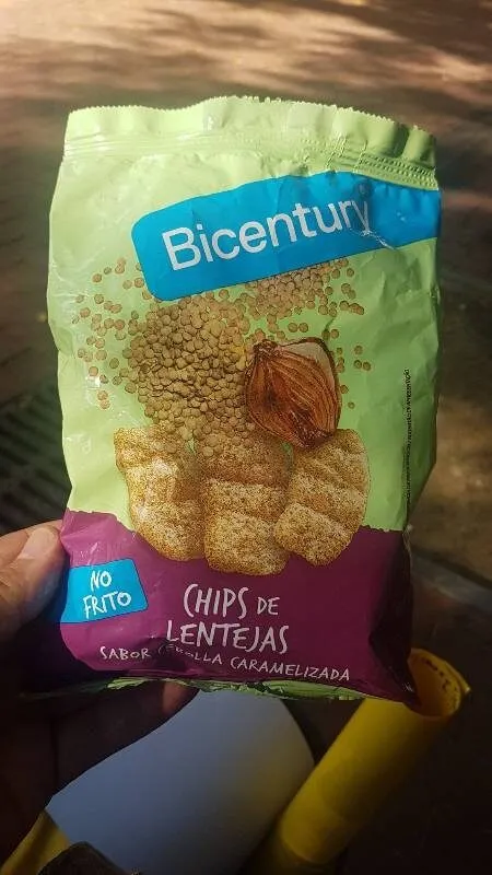 Chips de lentejas sabor cebolla caramelizada