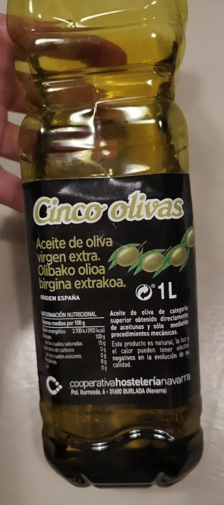 Aceite de oliva Virgen extra Cinco Olivas