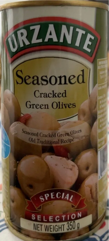 Seasoned Cracked Green Olives