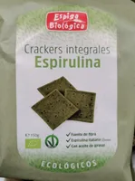 Crackers intégrales espirulina