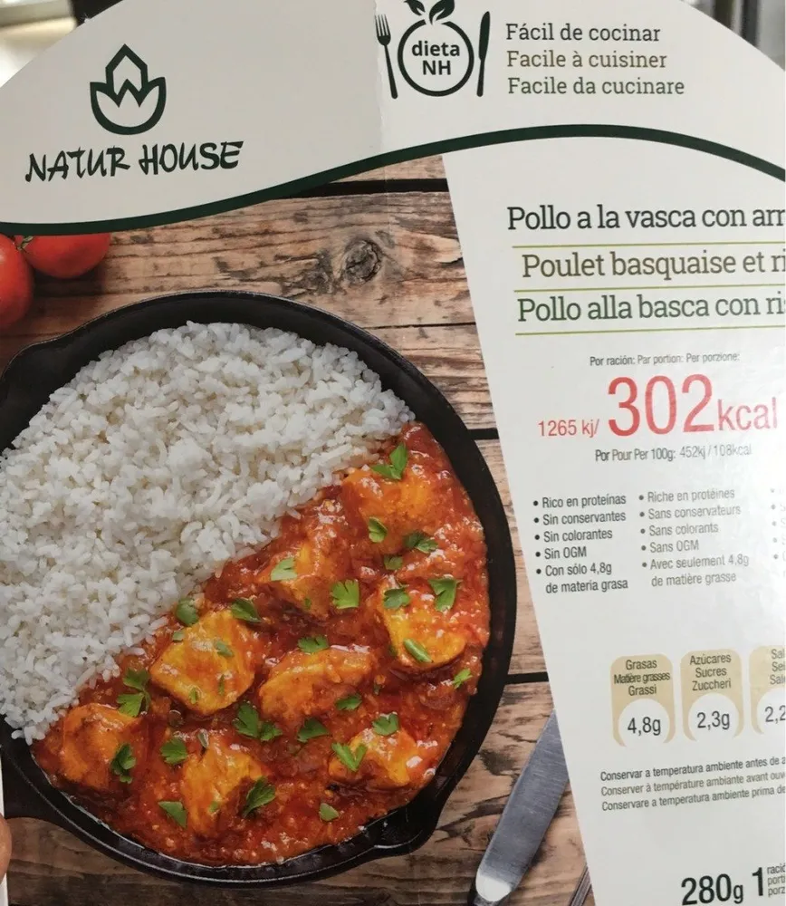 Poulet basquaise et riz