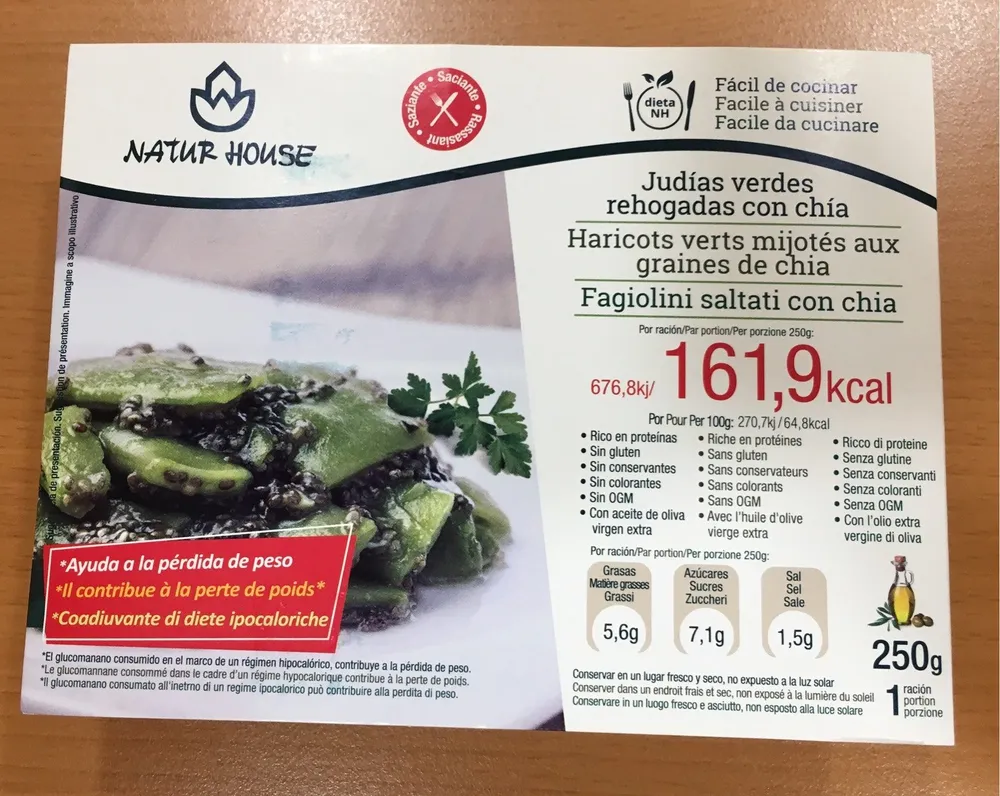Haricots verts mijotés aux graines de chia
