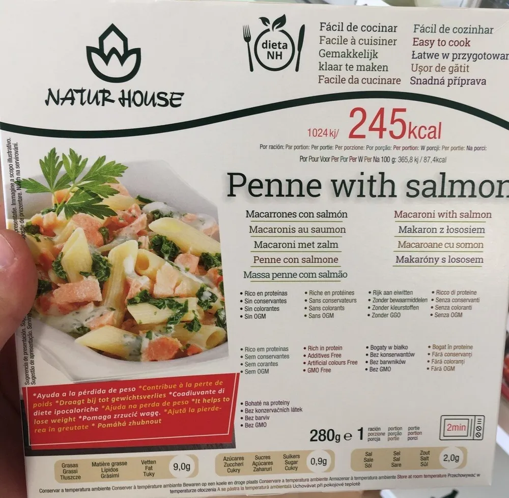 Penne au samon