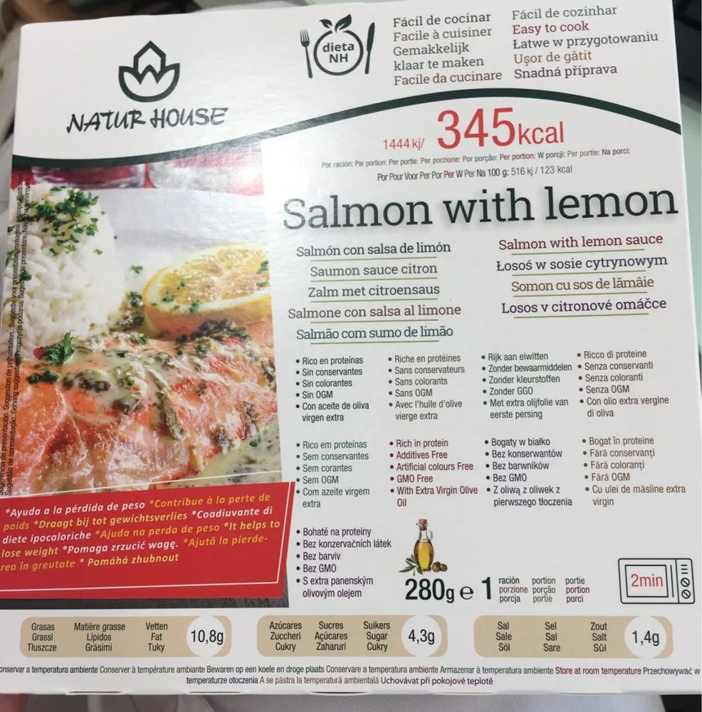 Saumon sauce citron