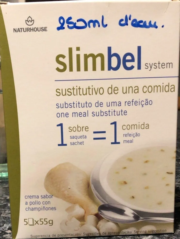 Creme saveur poulet et champignons Slimbel