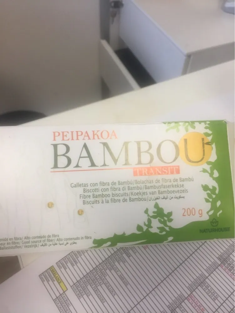 Biscuits Bambou Spécial Transit