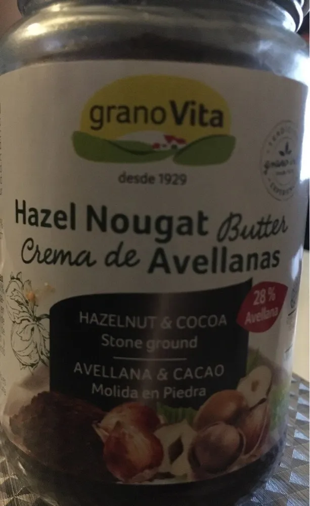 Crema de avellanas y cacao