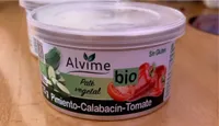 Paté vegetal pimiento,Calabacín y Tomate Bio