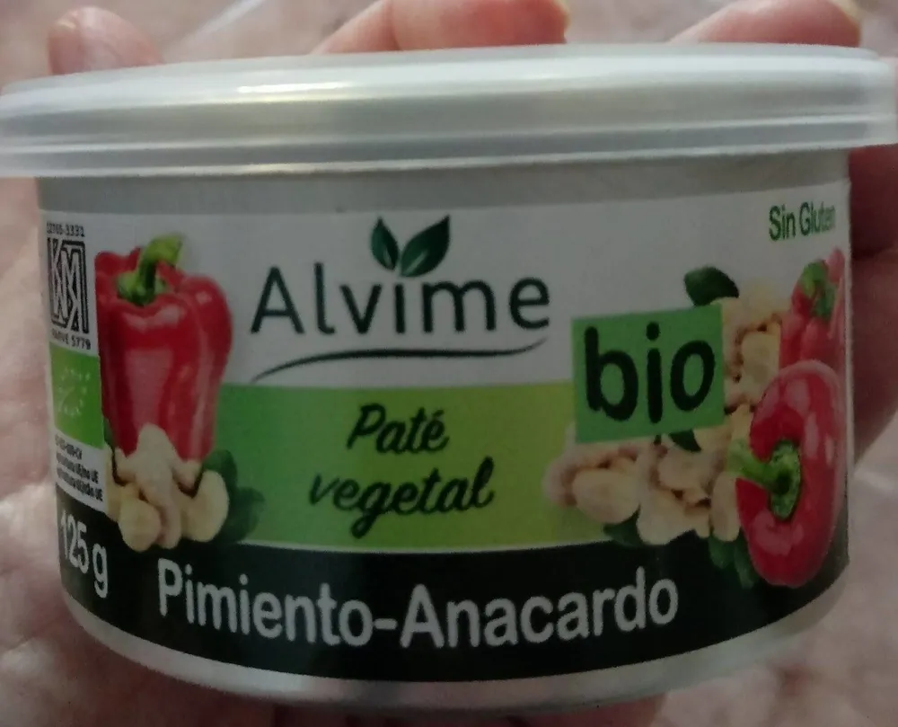 Pate vegetal pimiento-anacardo