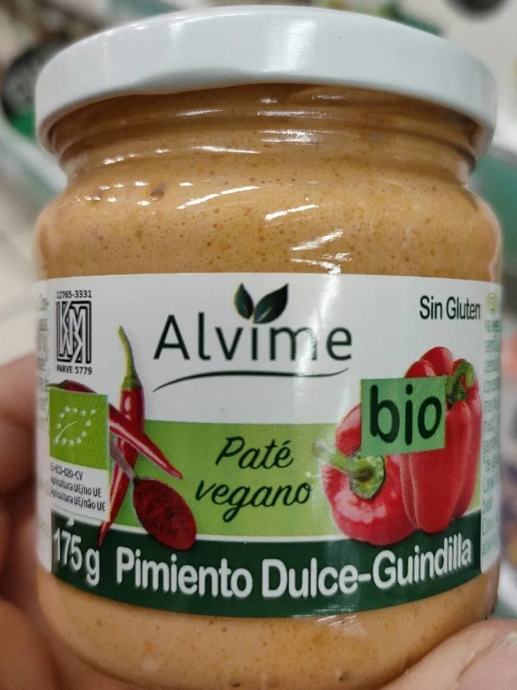 Paté vegano pimiento dulce guindilla