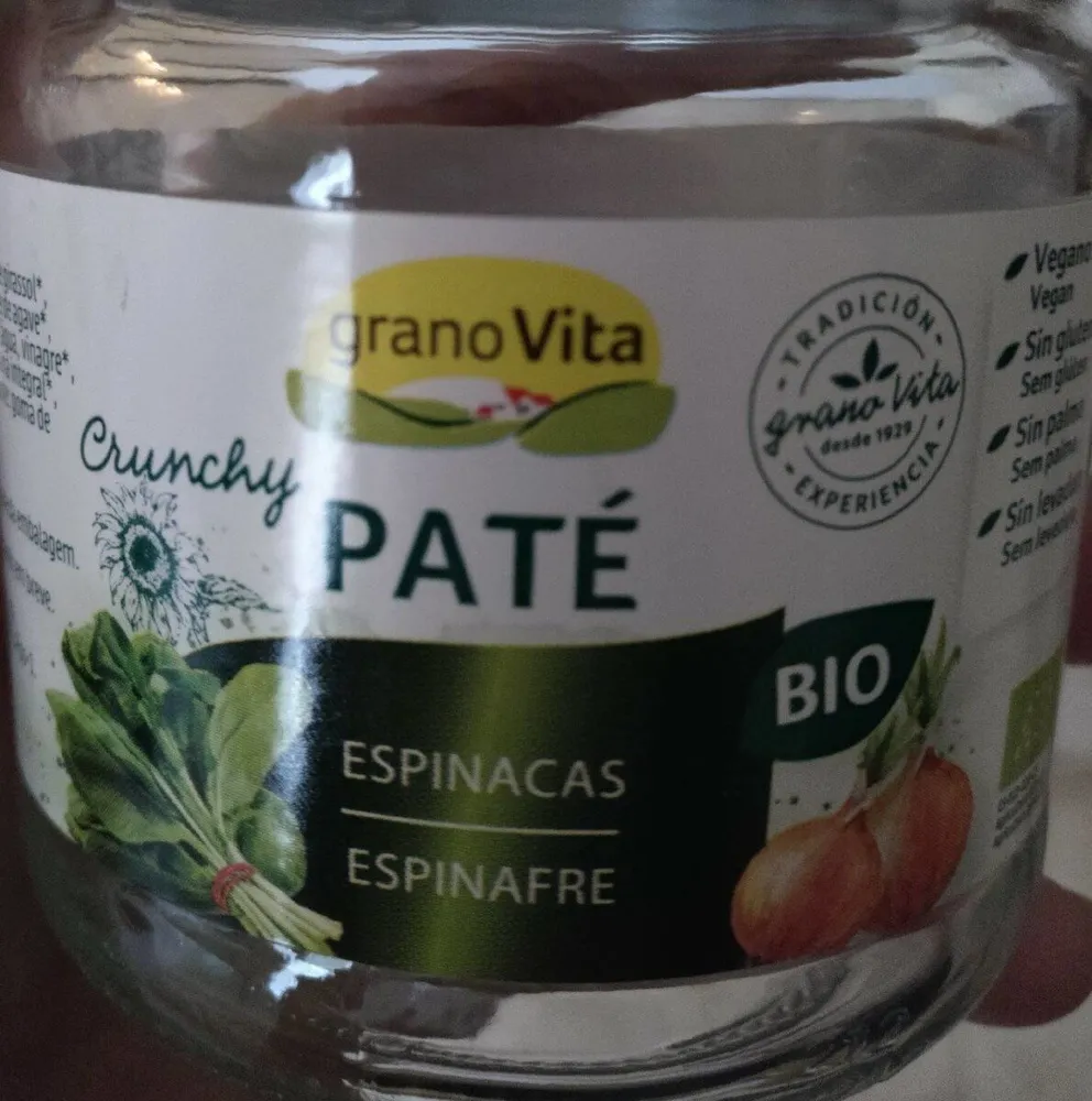 Paté de espinacas granovita