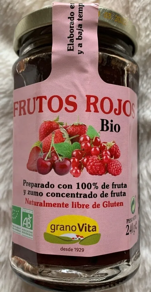 Mermelada de frutos rojos BIO