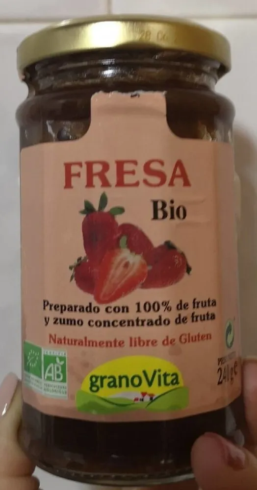 Mermelada de fresa bio