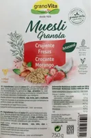 Muesli crujiente con fresas