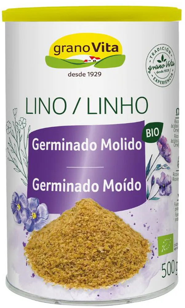 Lino germinado molido