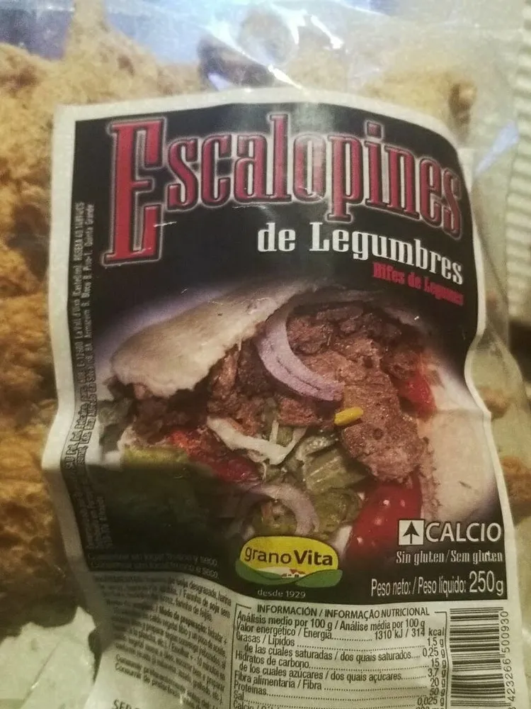 Escalopines de legumbres