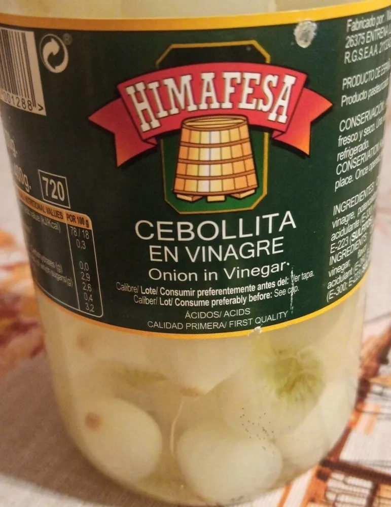 Cebollita en vinagre