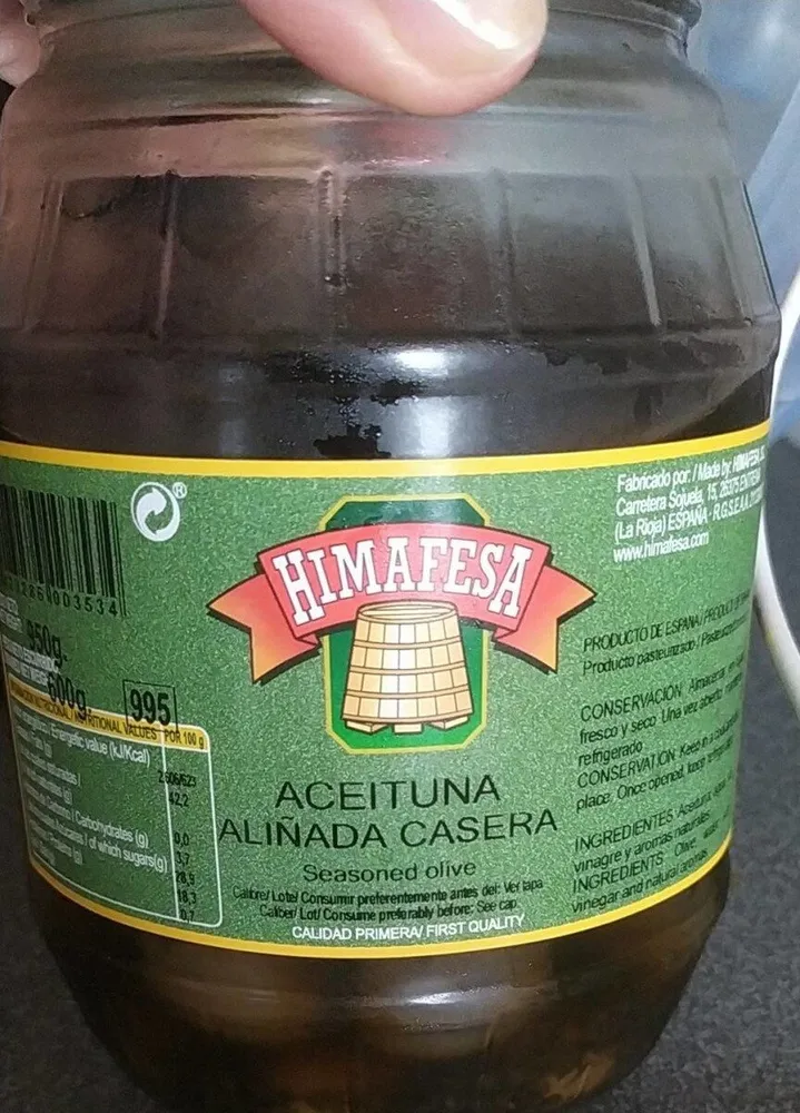 Aceituna aliñada casera