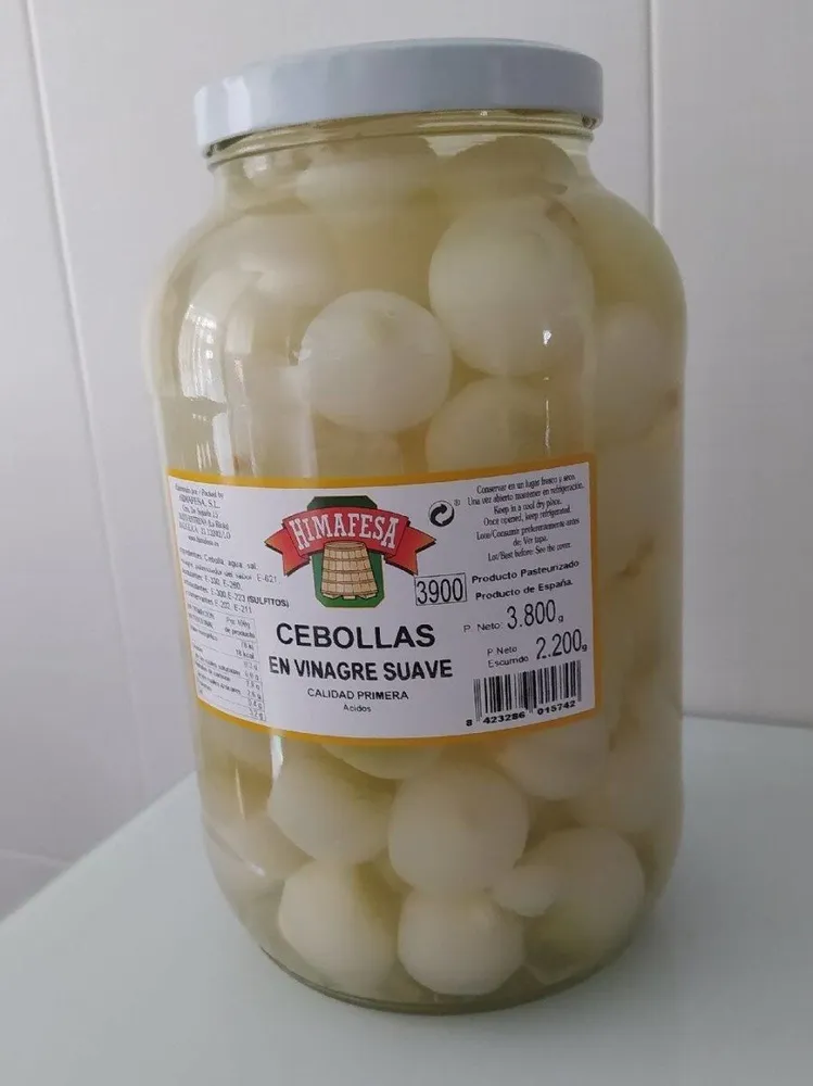 Cebollas en vinagre suave