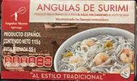 Angulas de Surimi con camarones