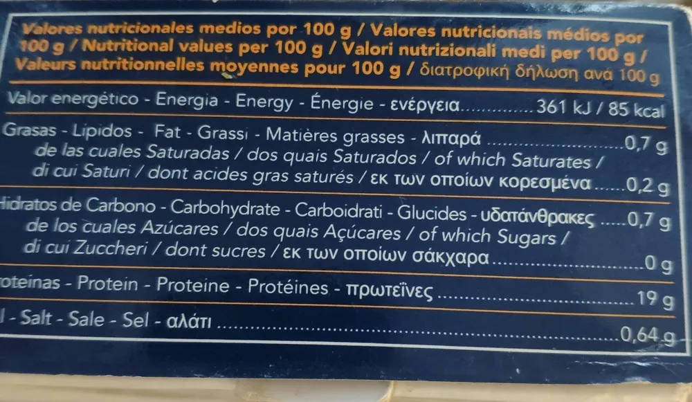 Gambón 20-30 pzas/kg