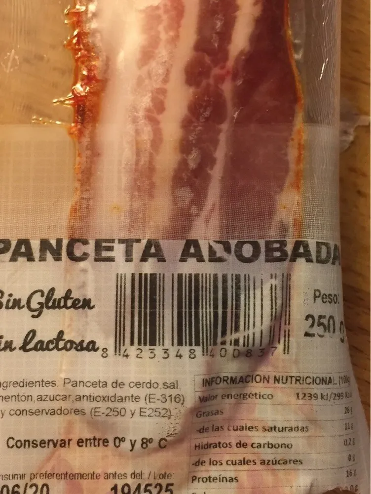 Panceta adobada