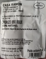 Chorizo BBQ doux