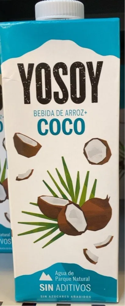 Bebida de arroz y coco