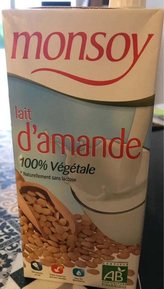 Lait d'amande
