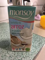 Bebida de arroz y coco