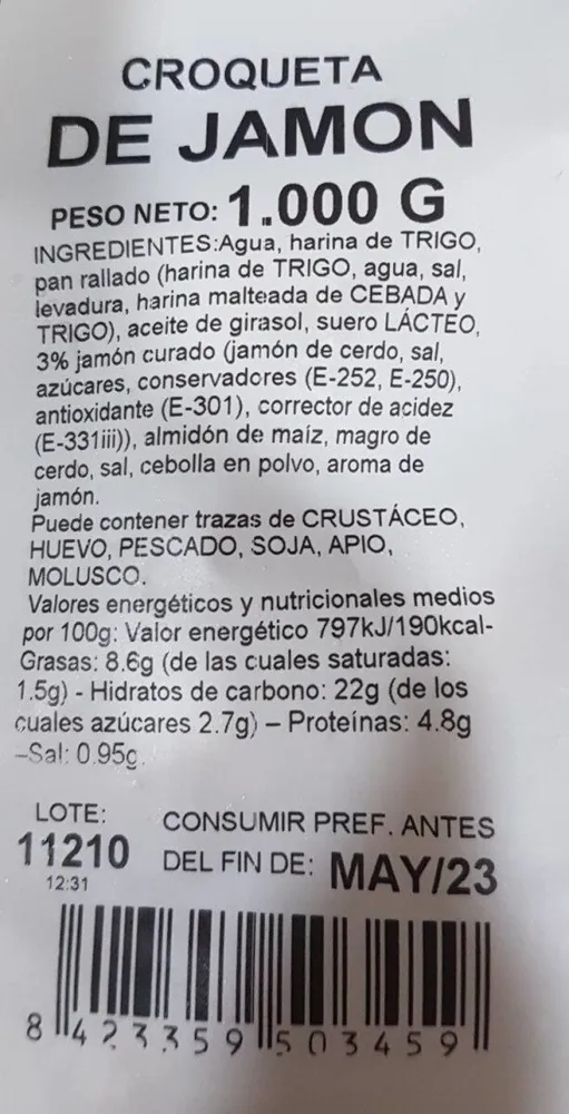 Croquetas de Jamon