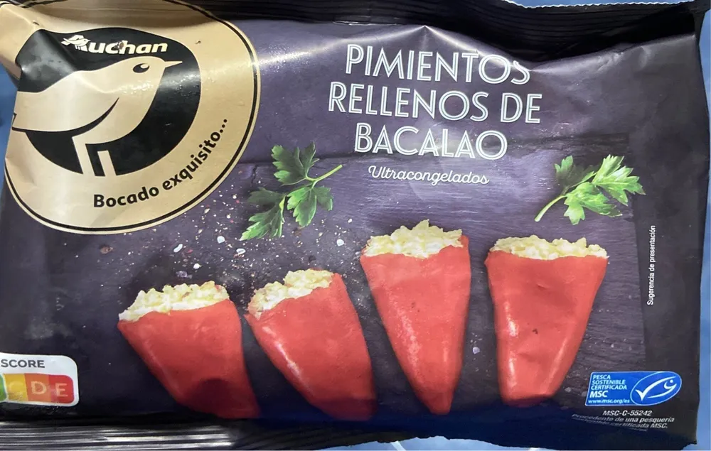 Pimientos rellenos de bacalao