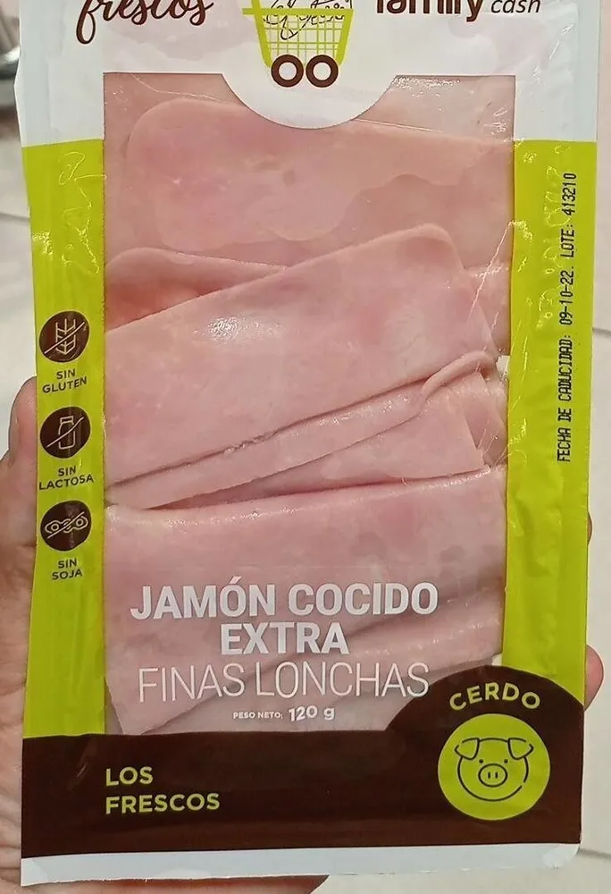 Jamón cocido extra finas lonchas