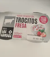 Yogur cremoso con trocitos Fresa