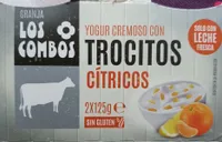 Yogur cremoso con trocitos cítricos