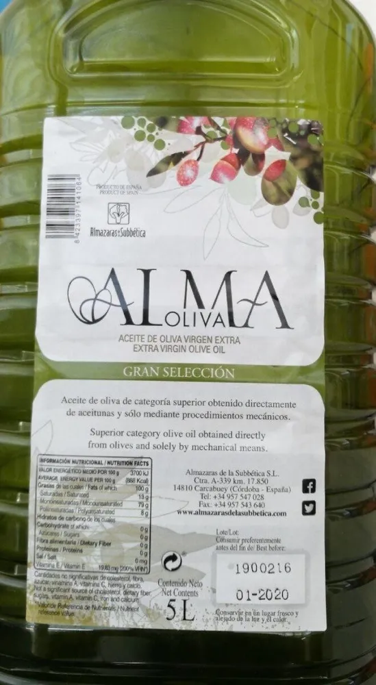 Aceite de oliva virgen extra