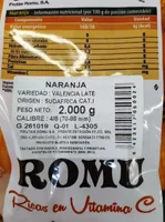Naranja Valencia Late