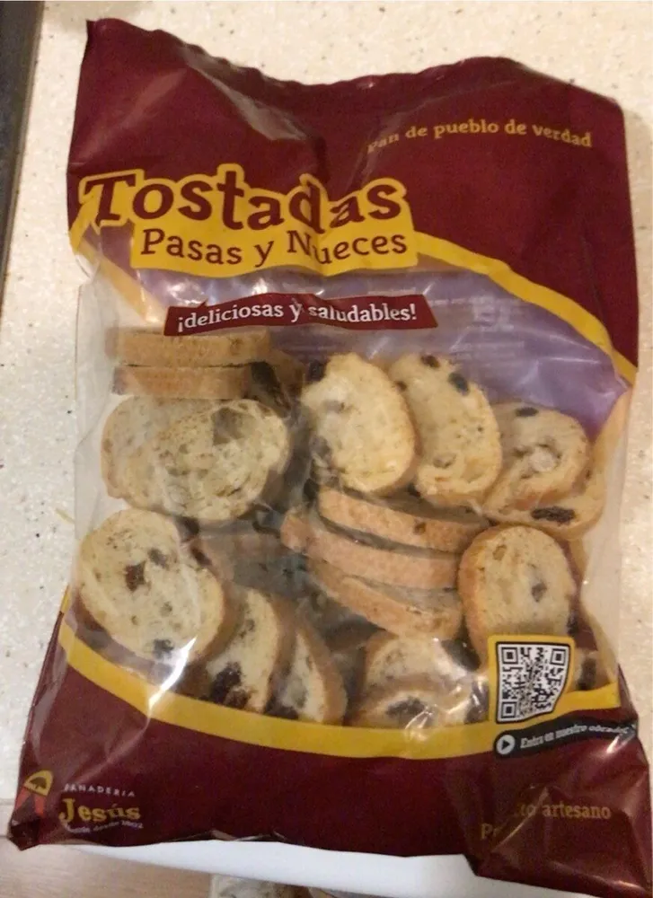 Tostadas pasas ynueces imp