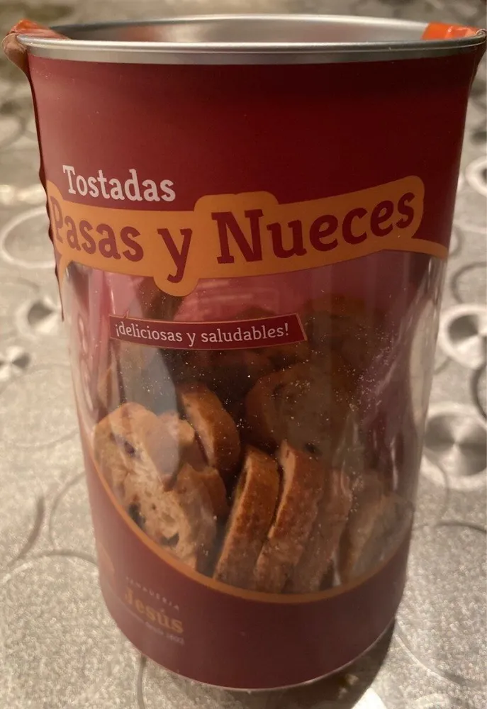 Tostadas Pasas y Nueces
