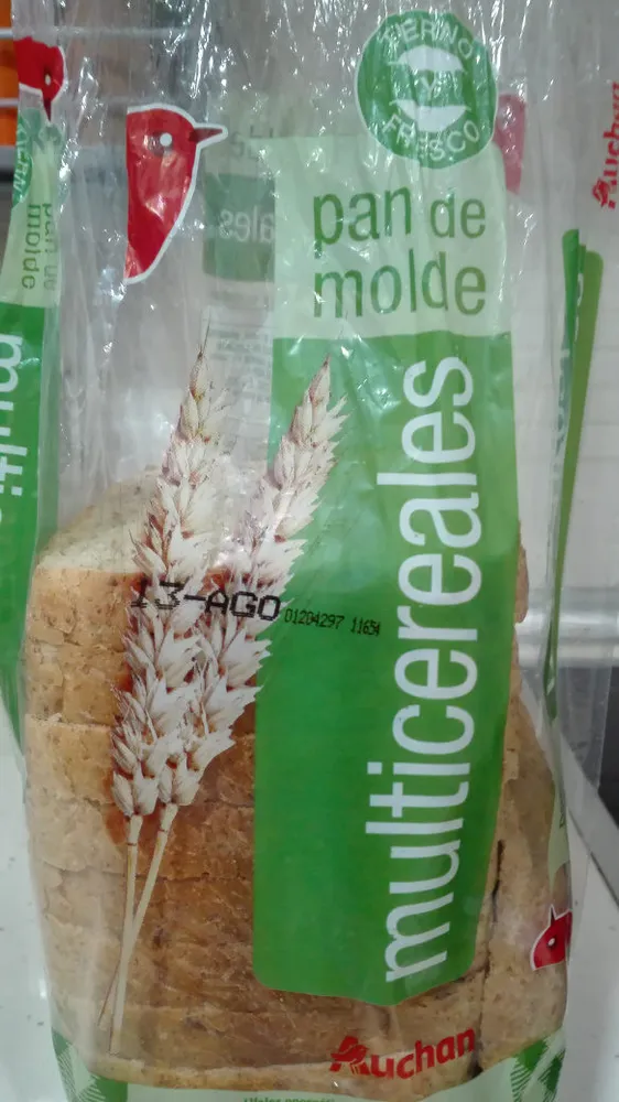 Pan de molde multicereales Auchan