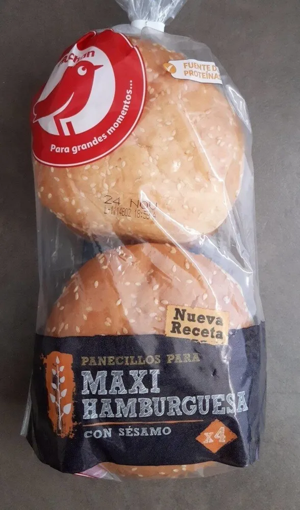 Panecillos para Maxi Hamburguesa con sésamo