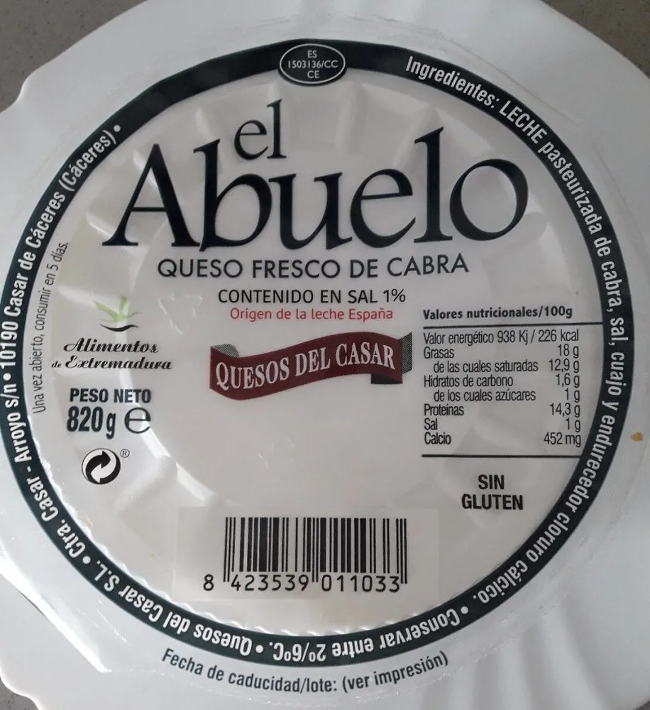 Queso fresco de cabra El Abuelo