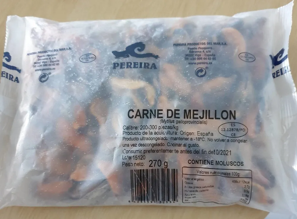 Carne de mejillón