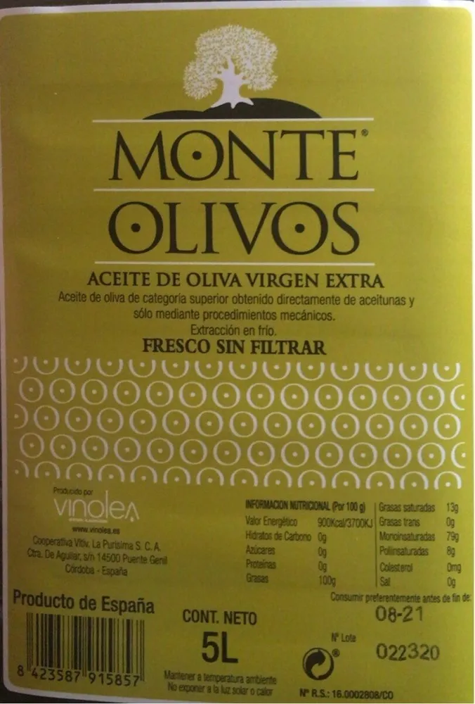 Aceite De Oliva Virgen Extra