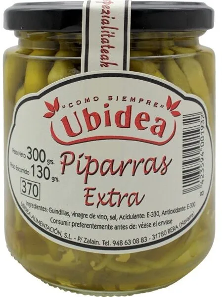 Guindillas piparras Extra Selección frasco 130 g