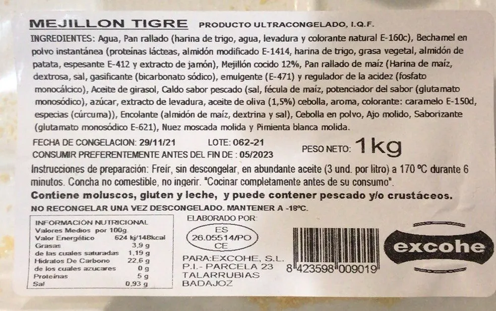 Mejillón tigre