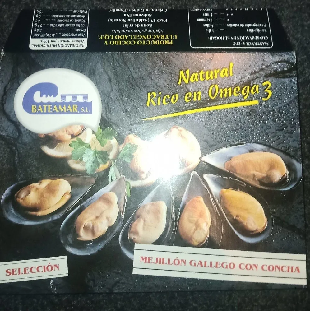Mejillón Gállego con concha