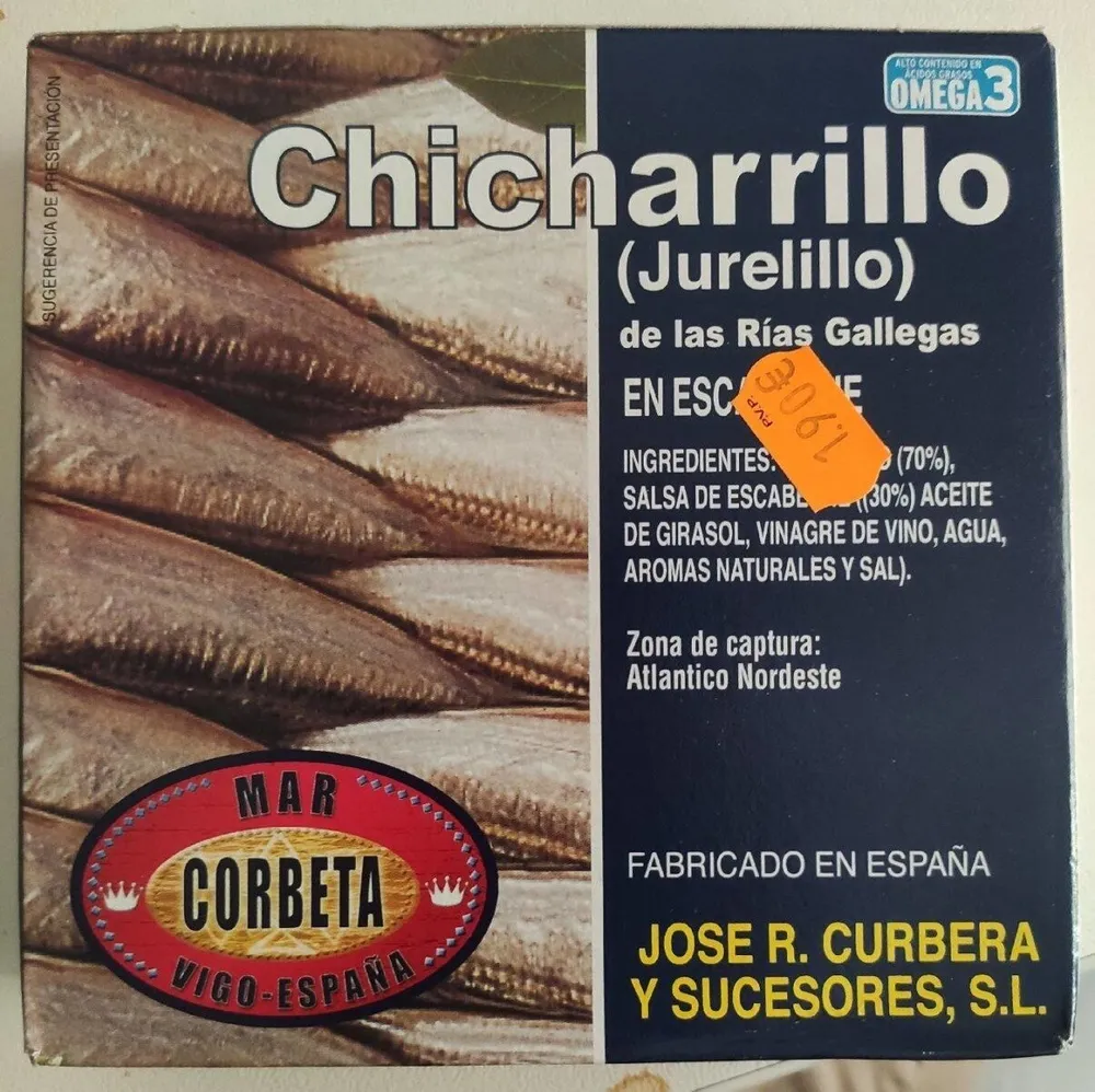 Chicharrillo (Jurelillo) de las Rías Gallegas en escabeche