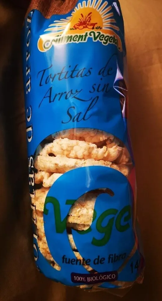 Tortitas de arroz sin sal