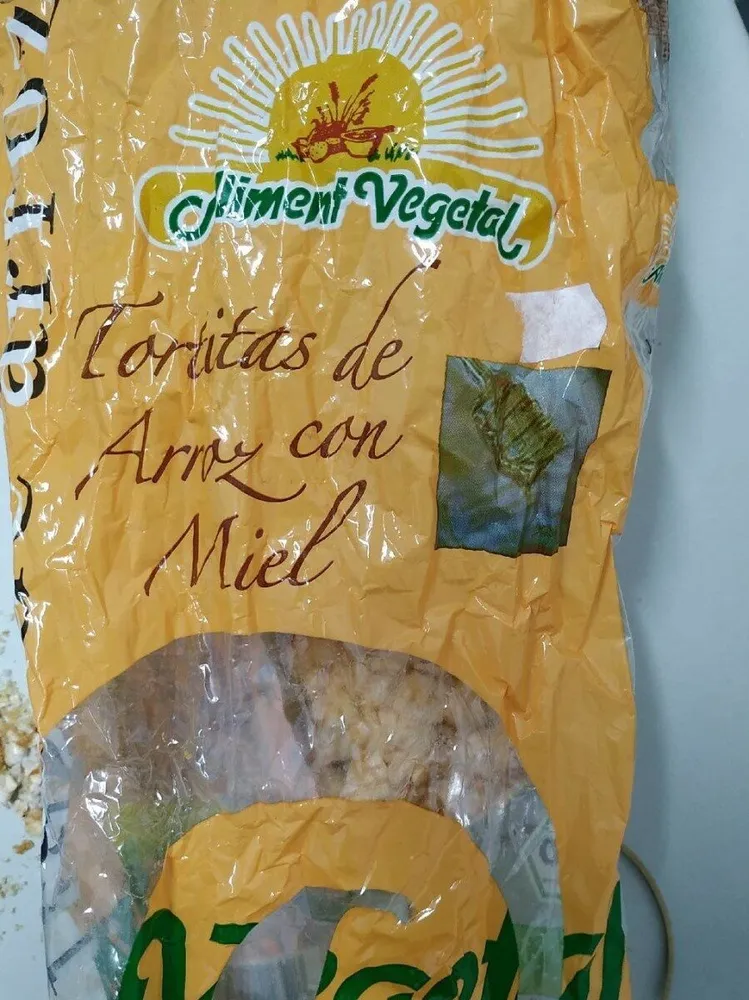 Tortitas de arroz con miel